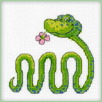 Схемы: Змейка с цветочком